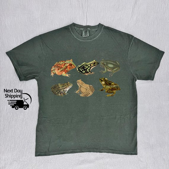Retro Frogs 90s Shirt, Vintage Frogs T-shirt, Vintage Washed Shirt, Retro Distressed Shirt, Cute Women Gift, Cool Men Gift