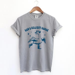 God&#39;s Silliest Goose Vintage 90s Shirt, Retro Silly Goose T-shirt, Vintage 90s Shirt, Washed Shirt, Distressed Shirt, Funny Women Gift