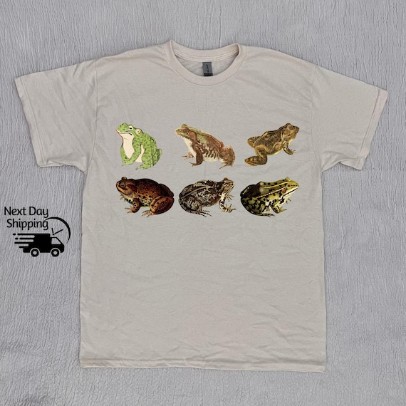 Retro Frogs 90s Shirt, Vintage Frogs T-shirt, Vintage Washed Shirt, Retro Distressed Shirt, Cute Women Gift, Cool Men Gift