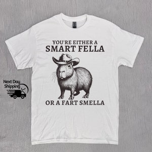 Retro Smart Fella Capybara 90s Shirt, Funny Capybara Vintage T-shirt, Vintage 90s Shirt, Washed Shirt, Vintage Distressed Shirt, Funny Gift image 4