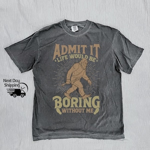Retro Bigfoot Sasquatch 90s Graphic Shirt, Vintage Bigfoot T-Shirt, Retro Washed Distressed Tee, Funny Teenager Gift