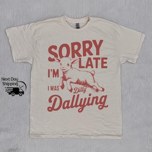 Retro Przepraszam za spóźnienie Byłem opieszały 90s Graphic Shirt, Zabawny Animal Quote T-shirt, Retro Washed Distressed Tee, Zabawny prezent dla nastolatka