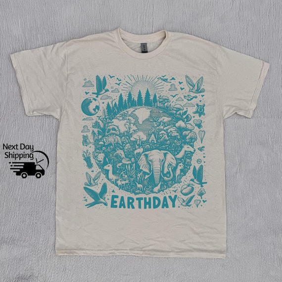 Retro Wild Life Animals Earth Day Cute Graphic Shirt, Vintage Wild Animals T-shirt, Vintage Washed Shirt, Retro Distressed Shirt, Wild Life