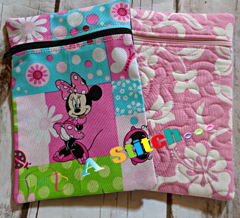 Machine embroidery in the hoop zippered bag exposed seams 5x7  etsy Machine embroidery in the hoop zippered bag exposed seams 5x7  etsy