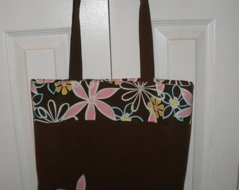 Tote Book or School Bag  with Applique -PDF Pattern includes Applique instructions Great for beginners