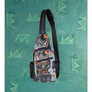 Trendy Chest Bag with Abstract Design, Stylish Sling Backpack for Everyday Use, Unique Fashion Accessory, Perfect for Travel, [...]