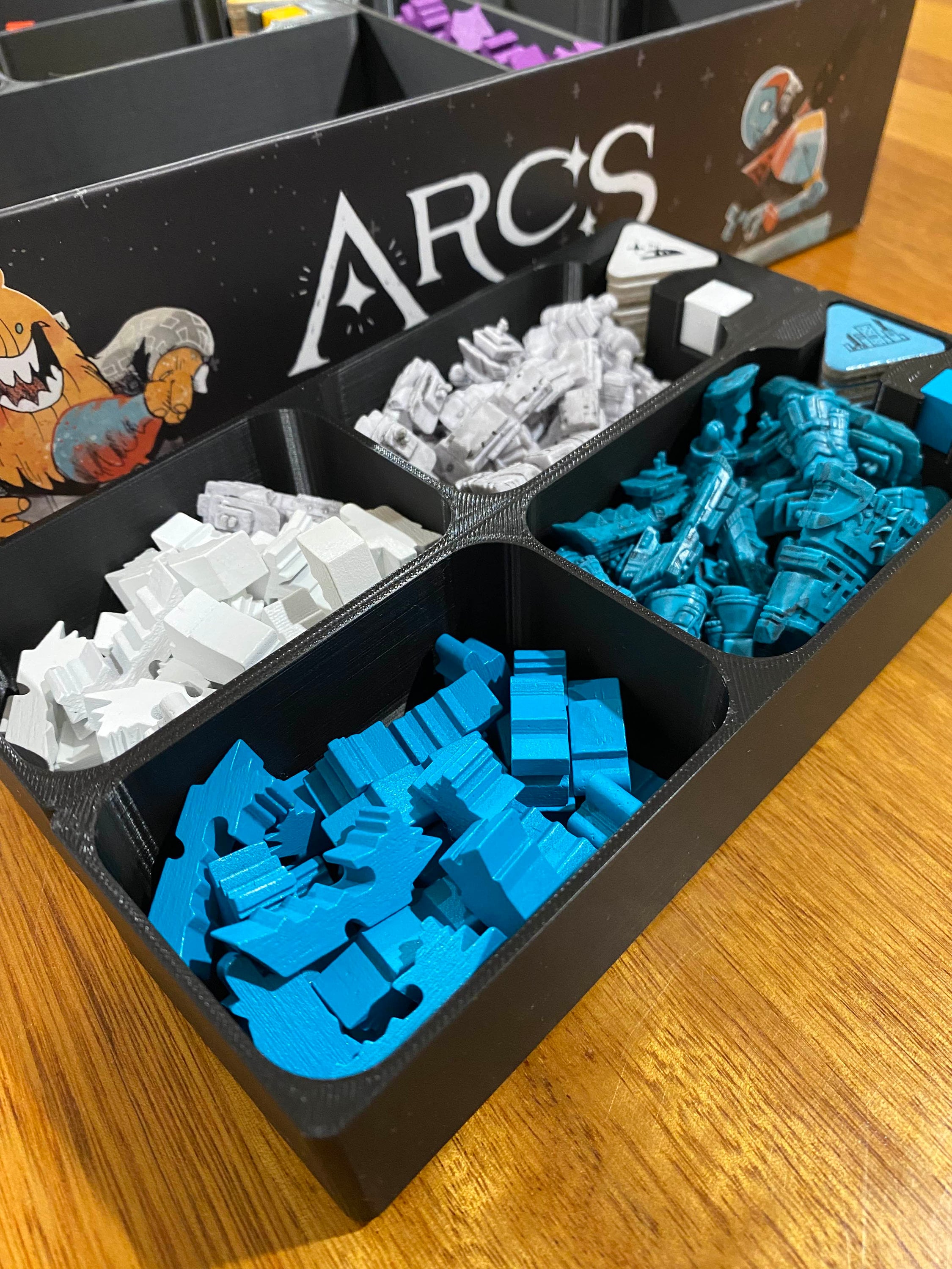 Arcs Board Game 3D Printed Insert Etsy
