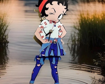 Betty Boop Wall Clock W/ Swinging Legs Nostalgia, Fun, Vintage, Memorabilia