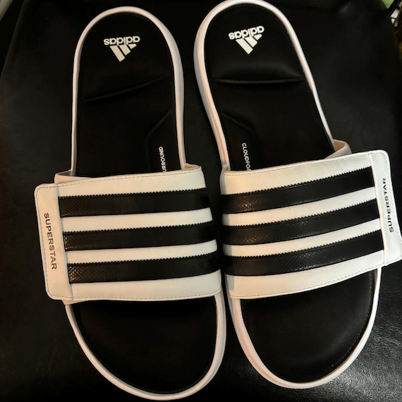 Adidas Superstar Slides - White, Super Soft Sandals, Size 16 - Etsy  Australia