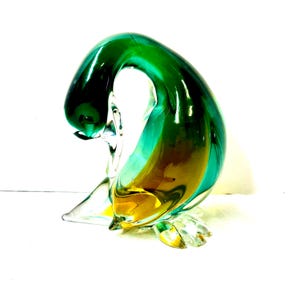 Murano Venetian Art Glass Duck Vintage, Alfredo Barbini, Cir.1950-60