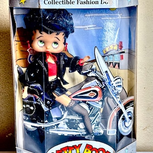 Betty Boop on Motorcycle Figurine - Etsy