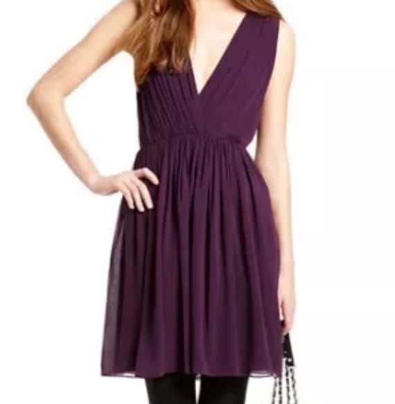 dkny pleated dress DKNY Long Sleeve Pleated Dress L Black NWT $325