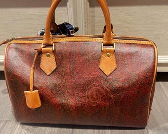 Borsa Boston vintage ETRO Paisley Print del 1994, Italia, con