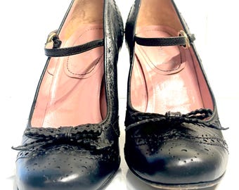 Vintage Mui Mui Mary Jane Heels Size 37