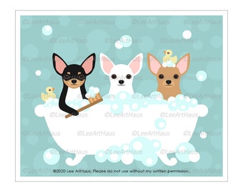 Chihuahua Wall Art Etsy