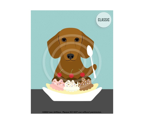 Dachshund hotsell eating banana