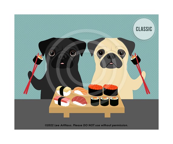 Black pug accessories sale
