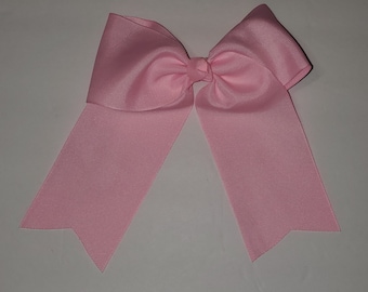 solid pink breast cancer awareness hair bows