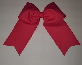 solid hot pink breast cancer awareness hair bows