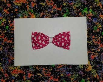 Valentine's day--XOXO hotpink hair bow clip