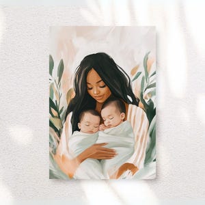 Twin Mom Gift - Twin Nursery Decor - Twin Room Decor - Twin Nusersery Art - Mother of Twins - Digital Gift