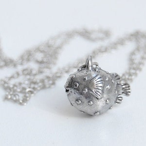 Little Blowfish Necklace | Puffer Fish Charm Necklace | Cute Blowfish Necklace