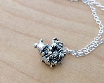 Teeny Tiny Garden Snail Necklace | Cute Snail Charm Nature Necklace | Cottagecore Goblincore  Jewelry