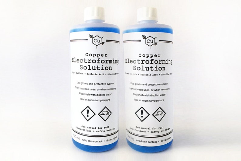 Copper Electroforming Solution Set of TWO 1 Liter Bottles Etsy