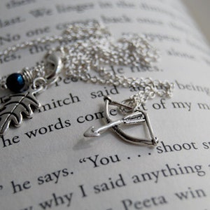 Silver Bow and Arrow Necklace | Cute Arrow Charm Necklace | Crossbow Necklace