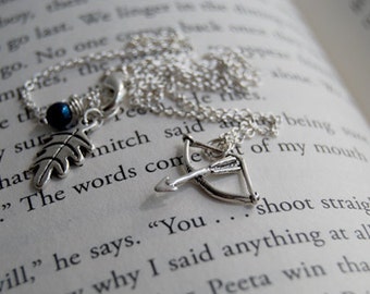 Silver Bow and Arrow Necklace | Cute Arrow Charm Necklace | Crossbow Necklace