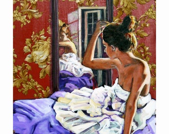 Reflection, Gallery Quality Giclee, Mixed Media, 13x16 in., Stillman
