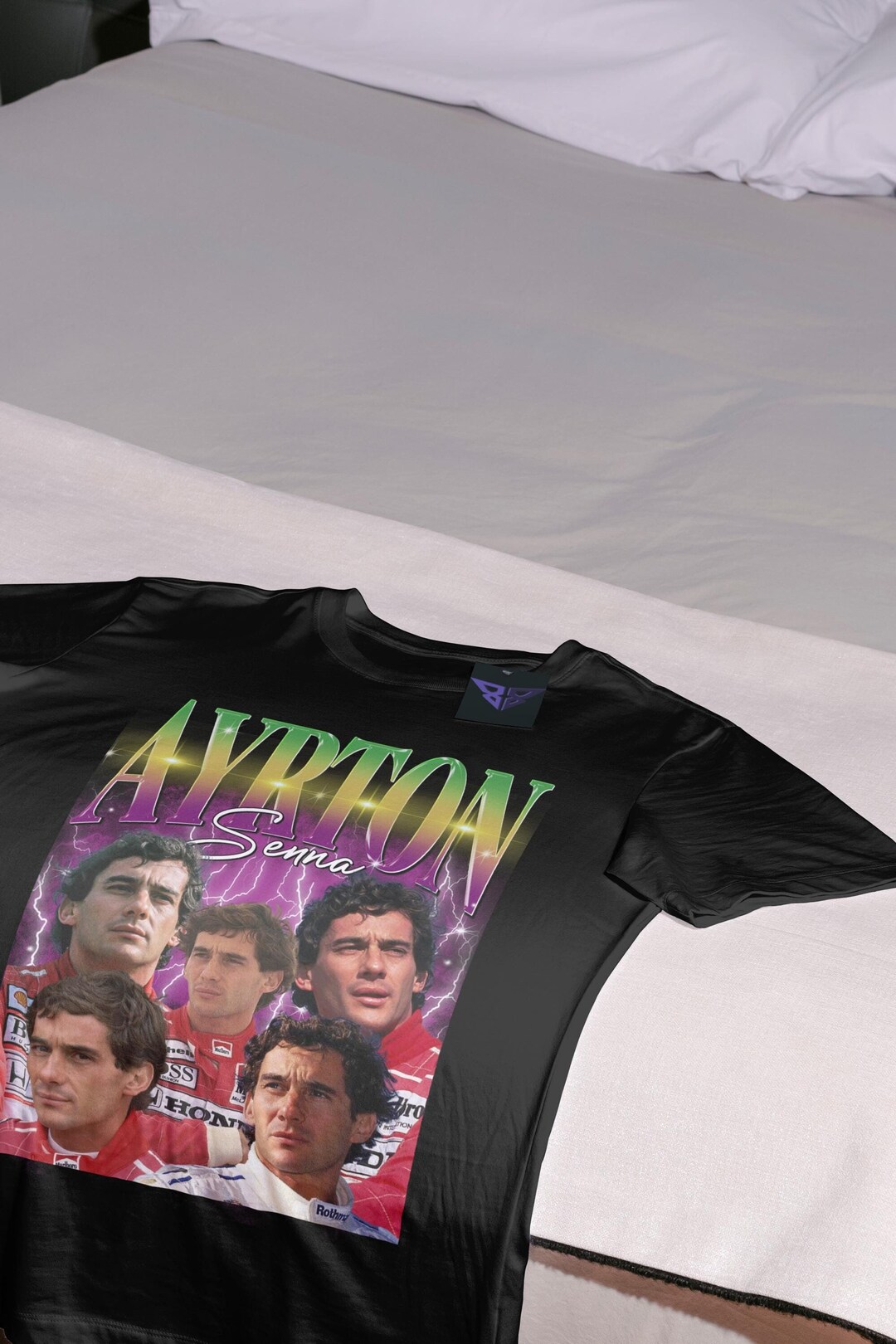 Sweatshirt Ayrton Senna 1985 - Collection Photo Emblématique, Coupe Classique, 241g