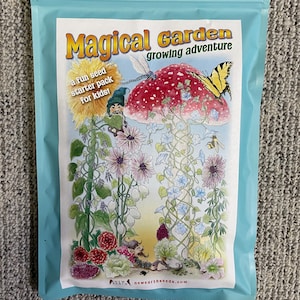 Children&#39;s Garden Seed Kit | Kids Growing Kit | Variety Seed Packs | Kids Gardening Kit | Flower Seed Kit | Vegetable Seeds | Gardening Gift