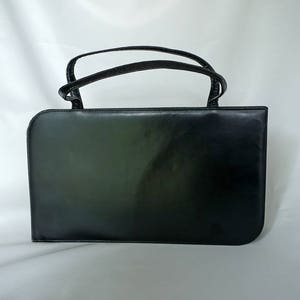 LENNOX BAGS Black Vintage Slender Rectangular Purse image 6