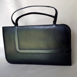 LENNOX BAGS Black Vintage Slender Rectangular Purse
