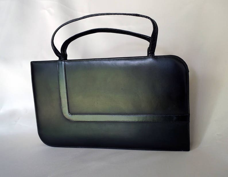 LENNOX BAGS Black Vintage Slender Rectangular Purse image 1