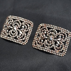 Vintage Cut Steel Shoe Buckles