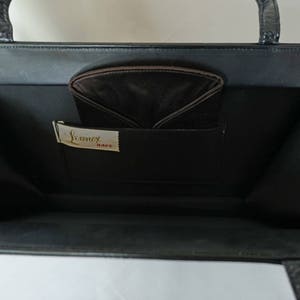 LENNOX BAGS Black Vintage Slender Rectangular Purse image 9