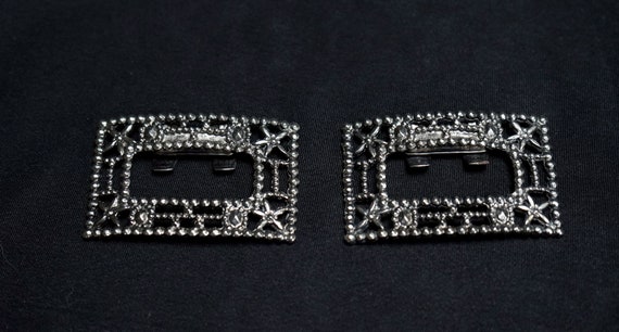 TIP TOE Vintage Metal Openwork Rectangular Shoe C… - image 6