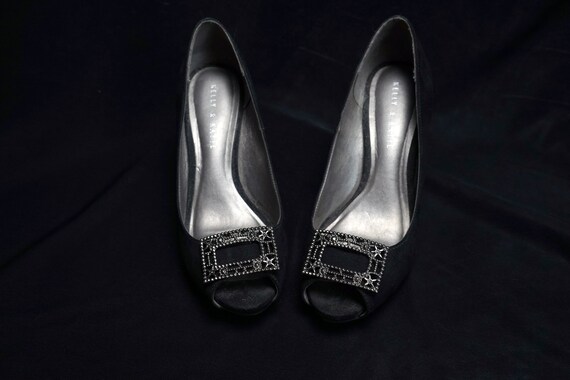 TIP TOE Vintage Metal Openwork Rectangular Shoe C… - image 1