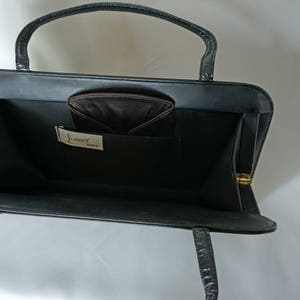 LENNOX BAGS Black Vintage Slender Rectangular Purse image 2
