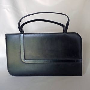 LENNOX BAGS Black Vintage Slender Rectangular Purse image 3