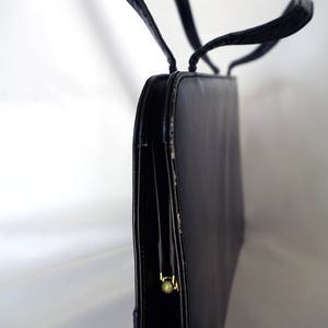 LENNOX BAGS Black Vintage Slender Rectangular Purse image 5