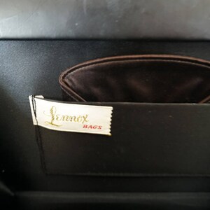 LENNOX BAGS Black Vintage Slender Rectangular Purse image 10