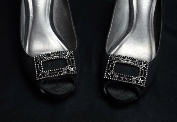 TIP TOE Vintage Metal Openwork Rectangular Shoe C… - image 3