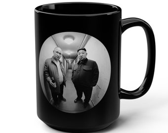 Putin and Kim Jong Un Black Mug – Tremendous Satire, 15oz of Big League Laughs, and the Best Coffee Companion Ever Made