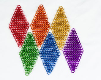 Juguete antiestrés de cota de malla de diamante de un solo color