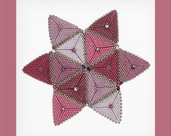 Vintage Pink Star of David Kippah | Swarovski Crystals