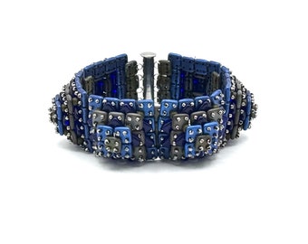 Elegant Ziggurat: Bracelet Inspired by Ancient Architecture / Handmade / Beadwork / Beading / Jewelry / Mesopotamia