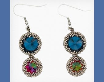 Swarovski Crystal Rivoli Beaded Earrings